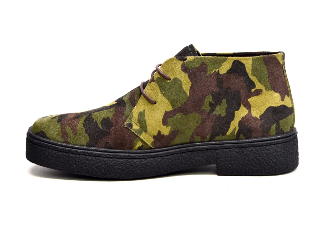 Classic PlayBoy Suede Camouflage Chukka Boots - Stylish and Comfortable