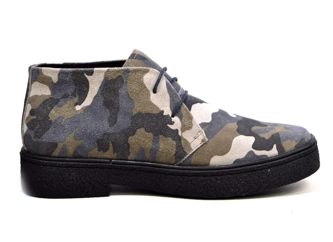 Classic PlayBoy Suede Camouflage Chukka Boots - Stylish and Comfortable