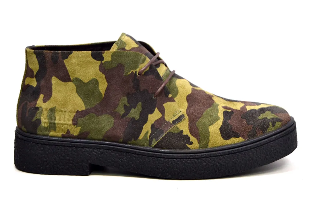 Classic PlayBoy Suede Camouflage Chukka Boots - Stylish and Comfortable