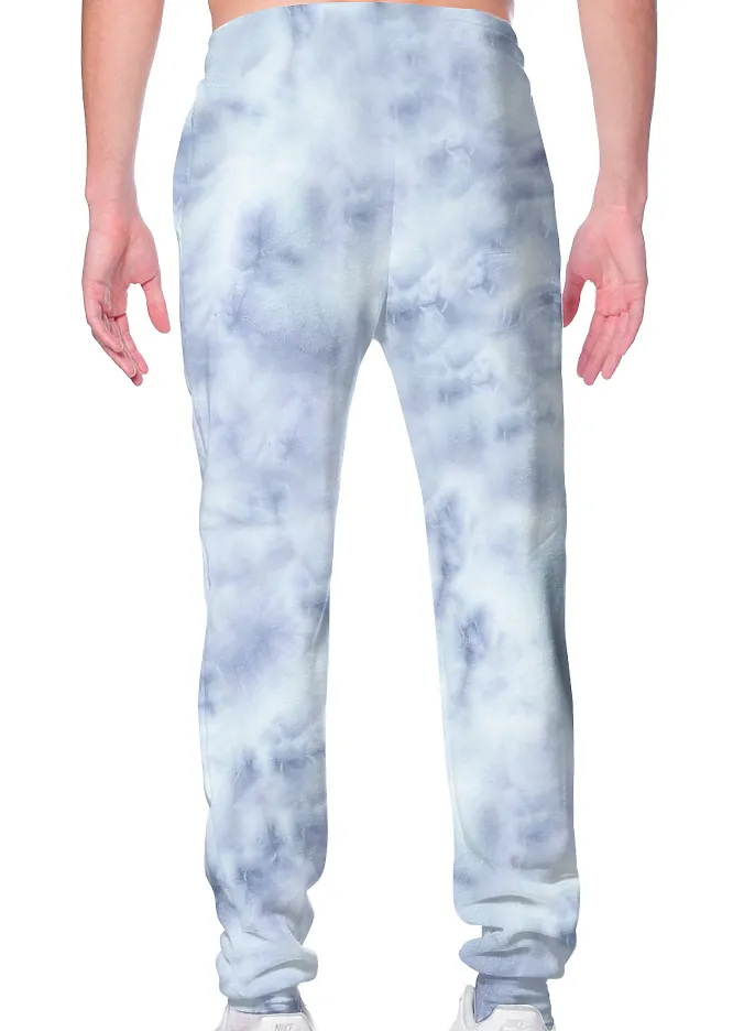 Cloud Distressed Tie Dye Fleece Jogger Sweatpant Made in USA 3557