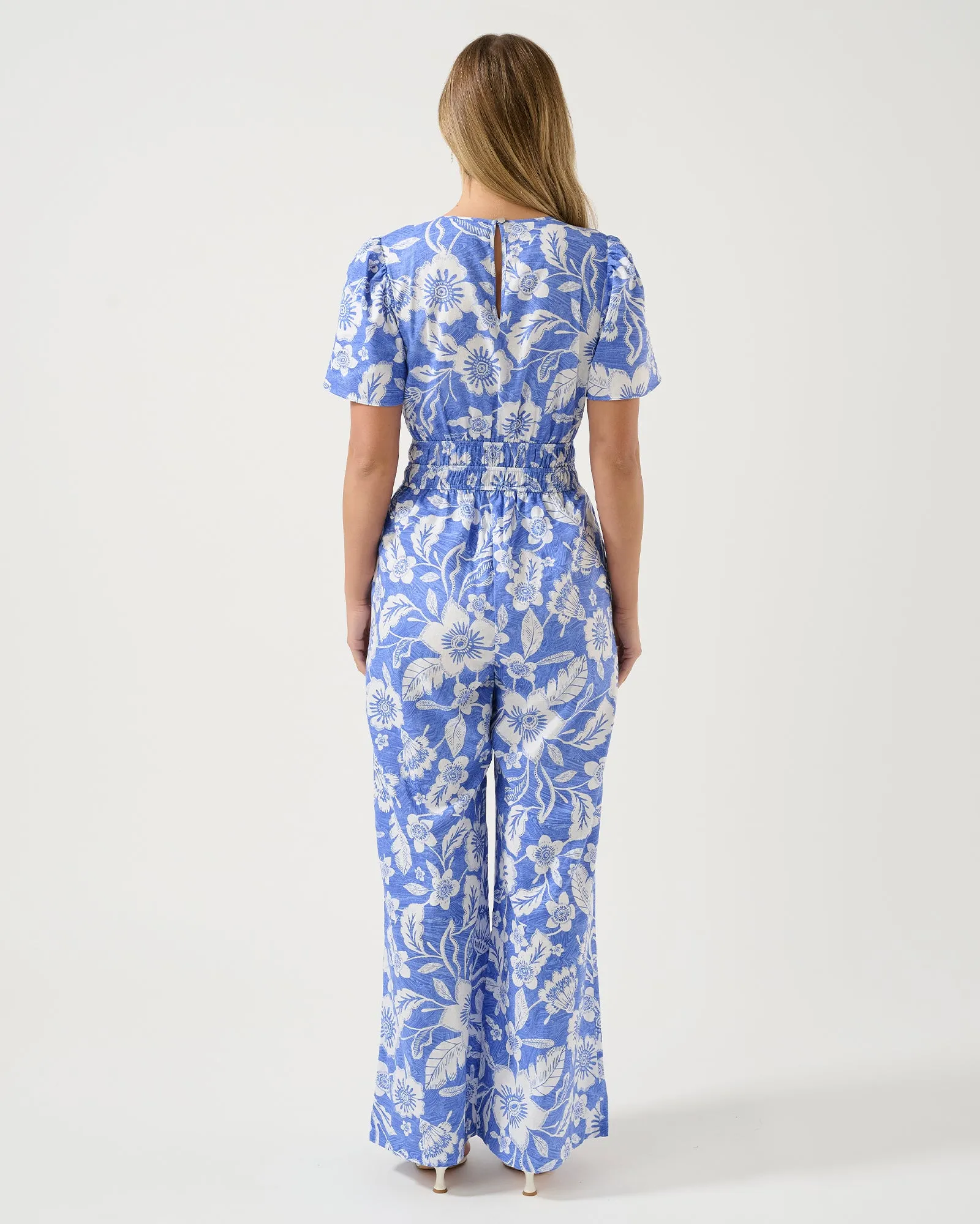 Cross Placket Jumpsuit