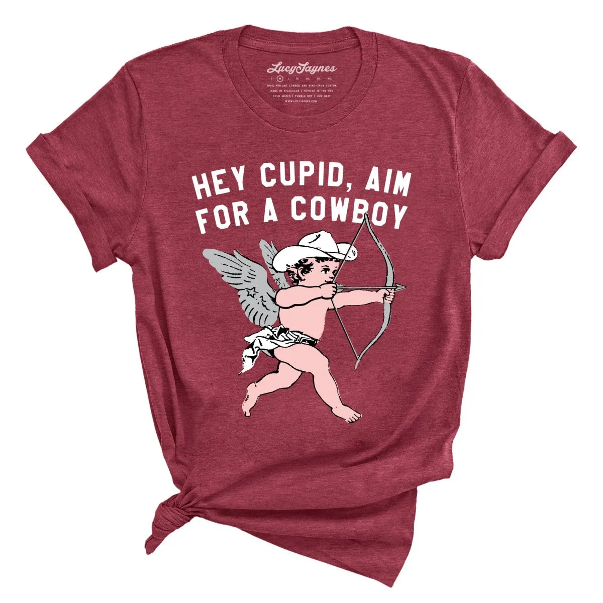 Cupid Aim For A Cowboy Tee