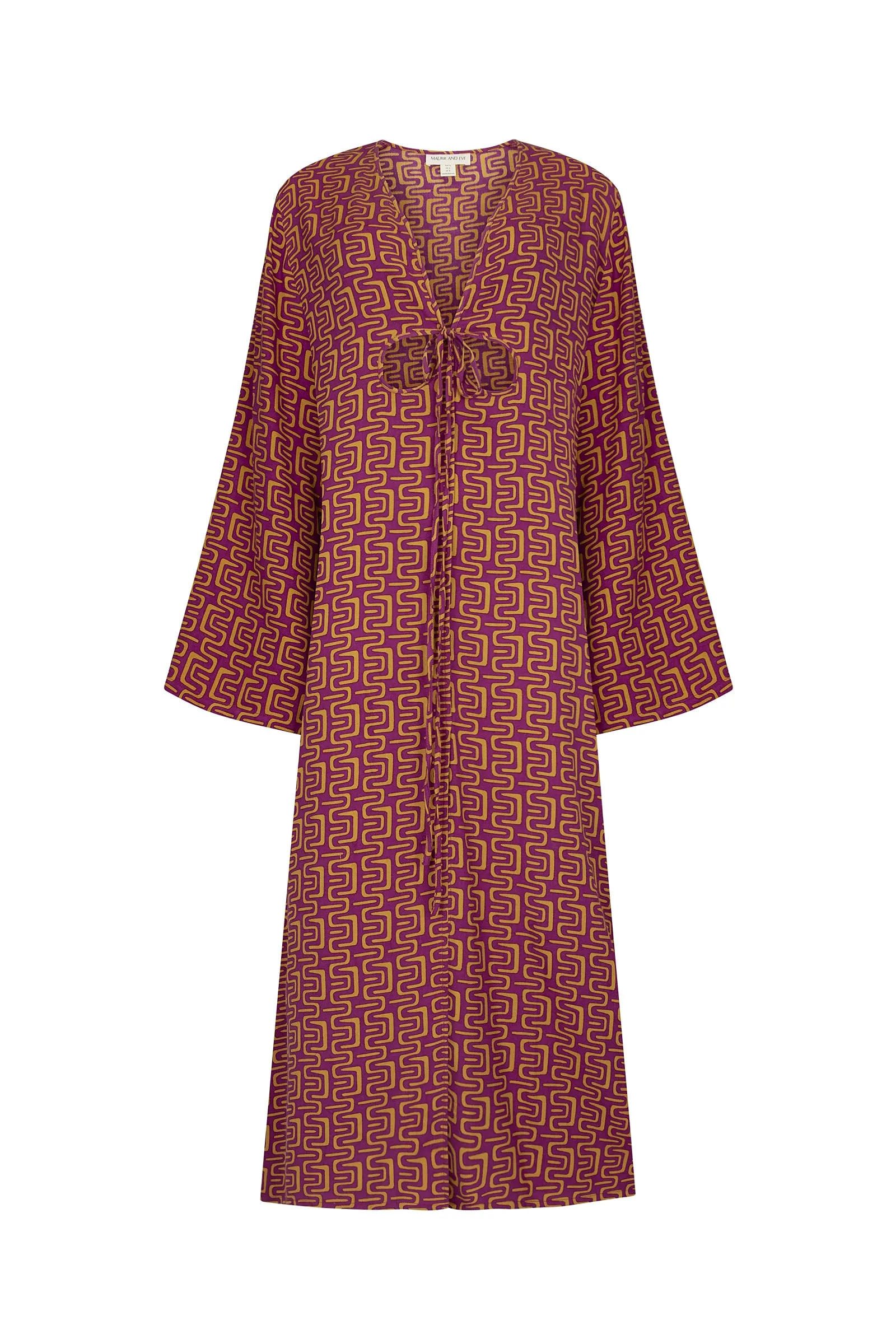 DAY BREAK MIDI DRESS - RUST