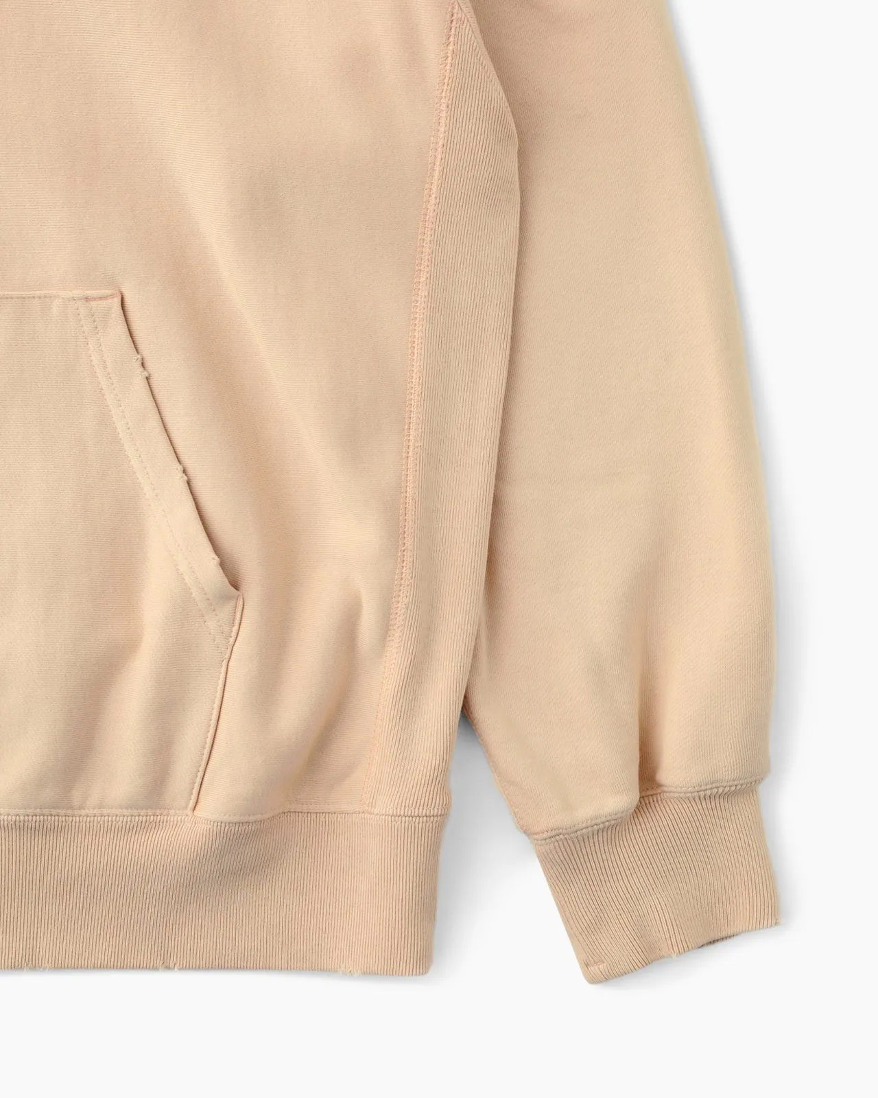 Distressed Stock Hoodie Peach