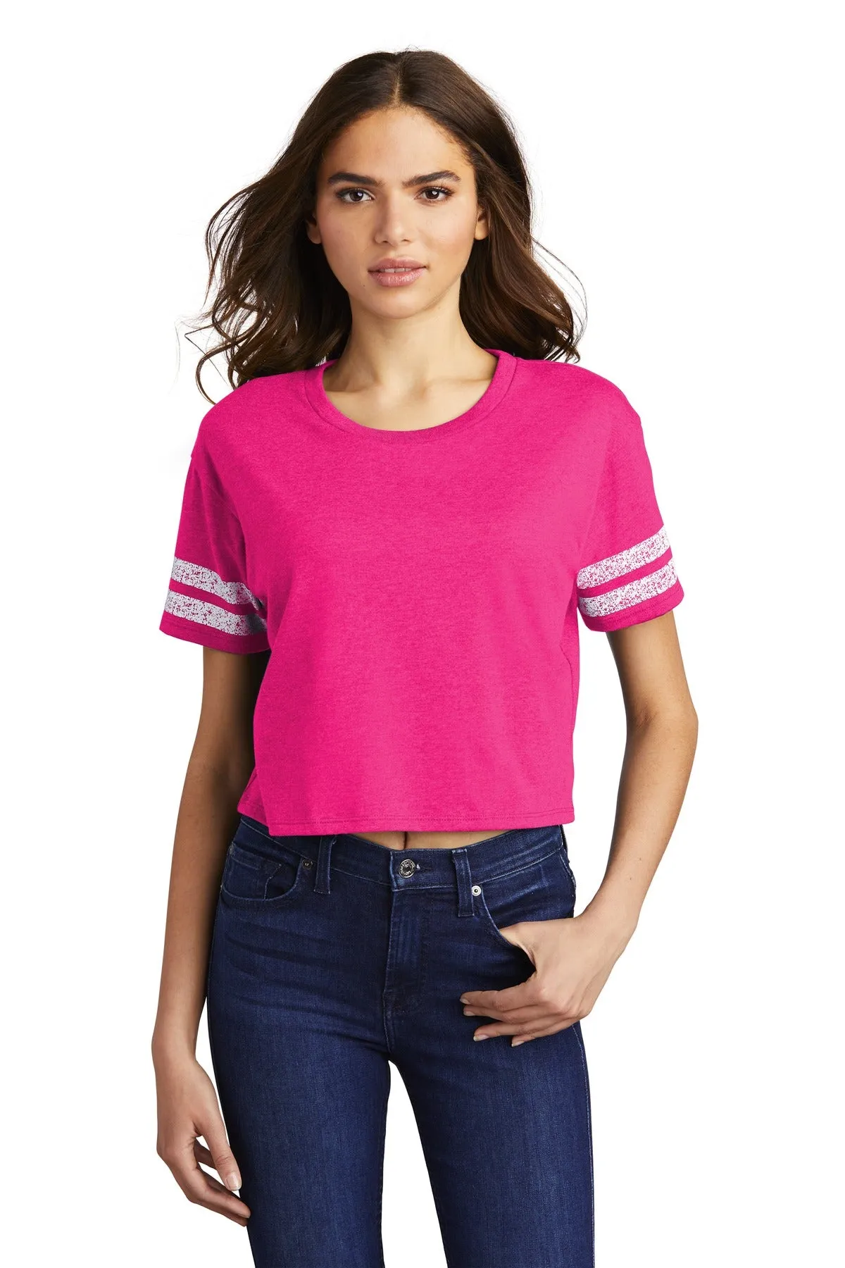 District Women's Scorecard Crop Tee DT488