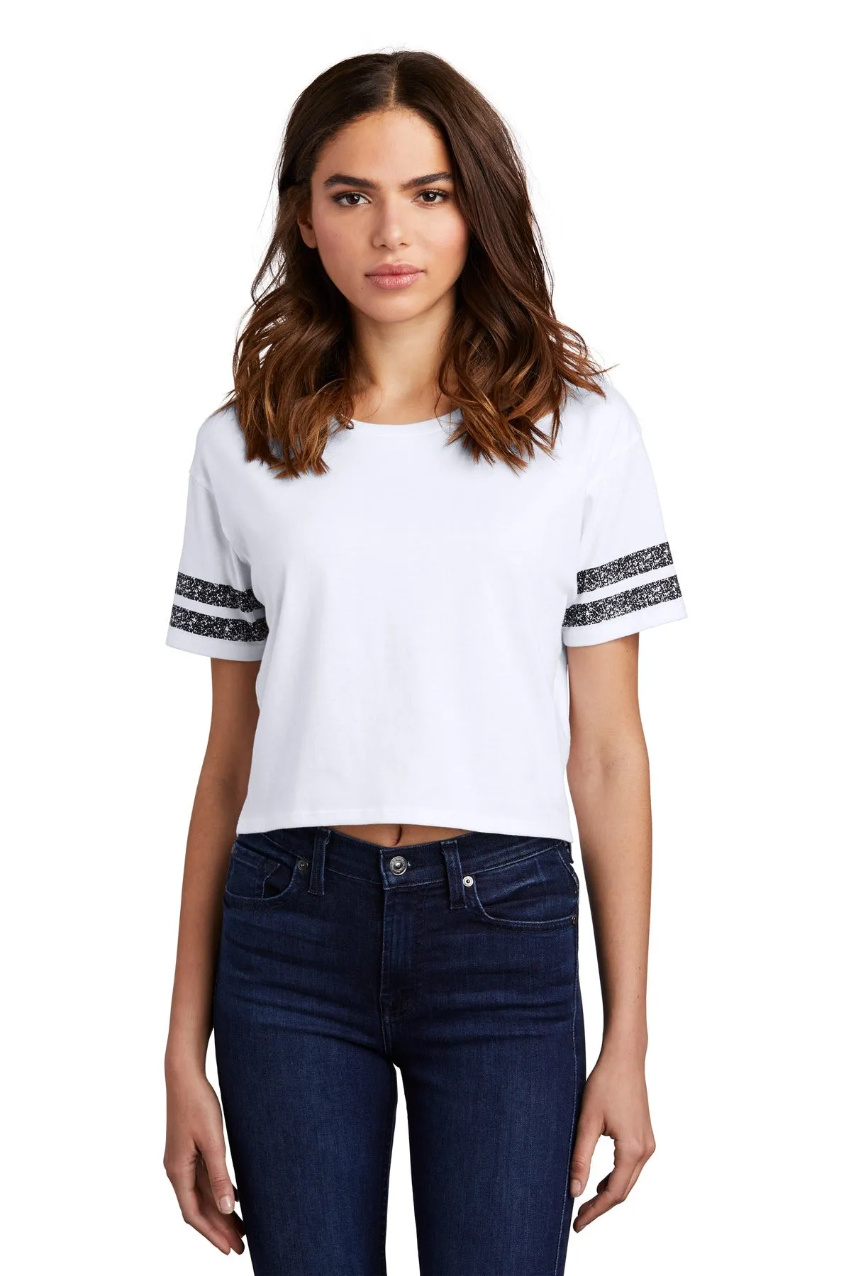 District Women's Scorecard Crop Tee DT488