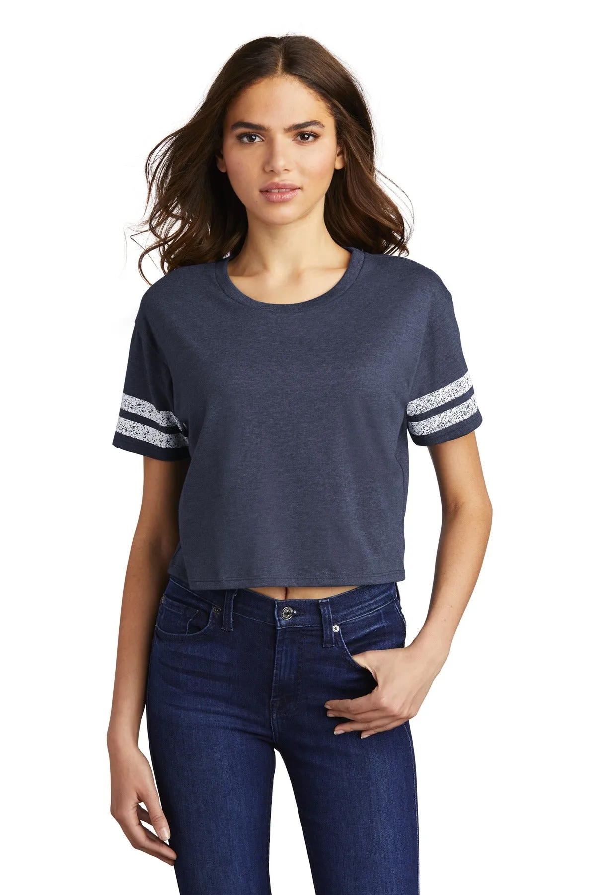 District Women's Scorecard Crop Tee DT488