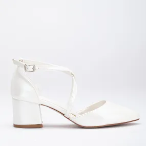 Dolly - Ivory Wedding Low Heels