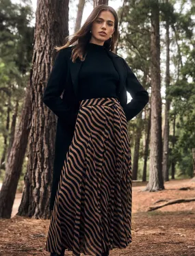 Donna Godet Midi Skirt