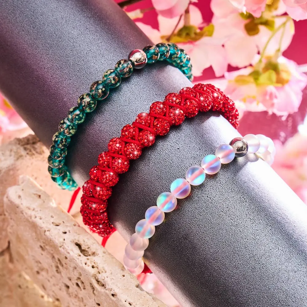 Double Ruby Kikiballa Crystal x Red String Vitality Bracelet