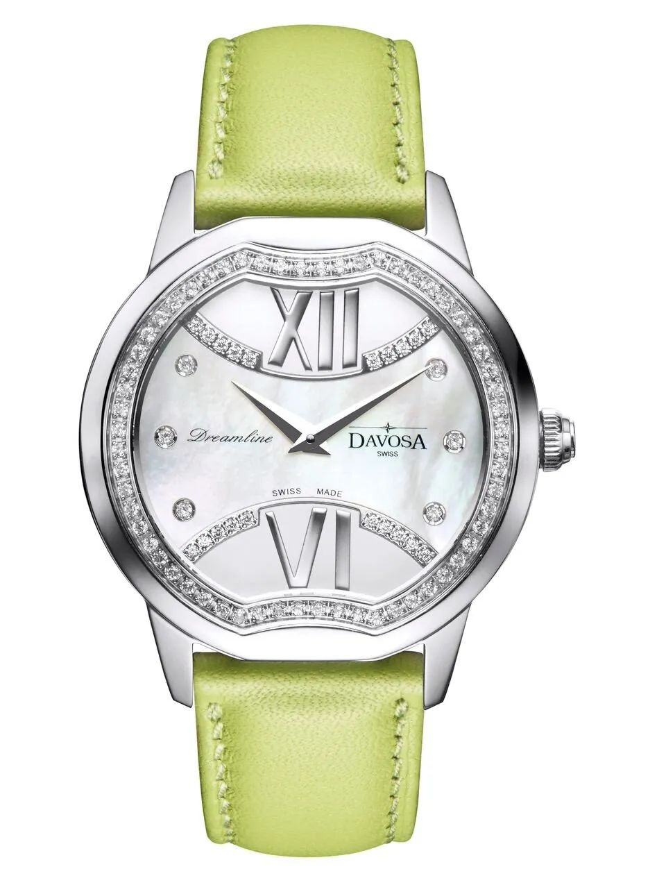 Dreamline II Quartz Swiss-Made Silver Green Ladies Watch 16755975