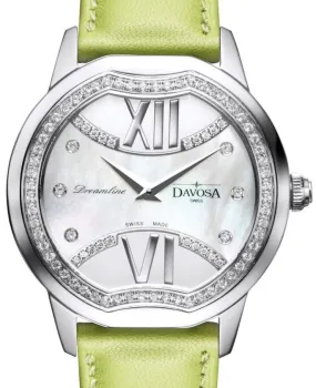 Dreamline II Quartz Swiss-Made Silver Green Ladies Watch 16755975