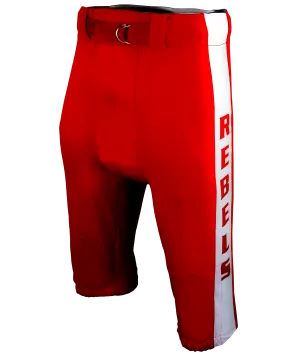 Dyed 4 Way Stretch Football Pants w/ Sublimated Side Panels