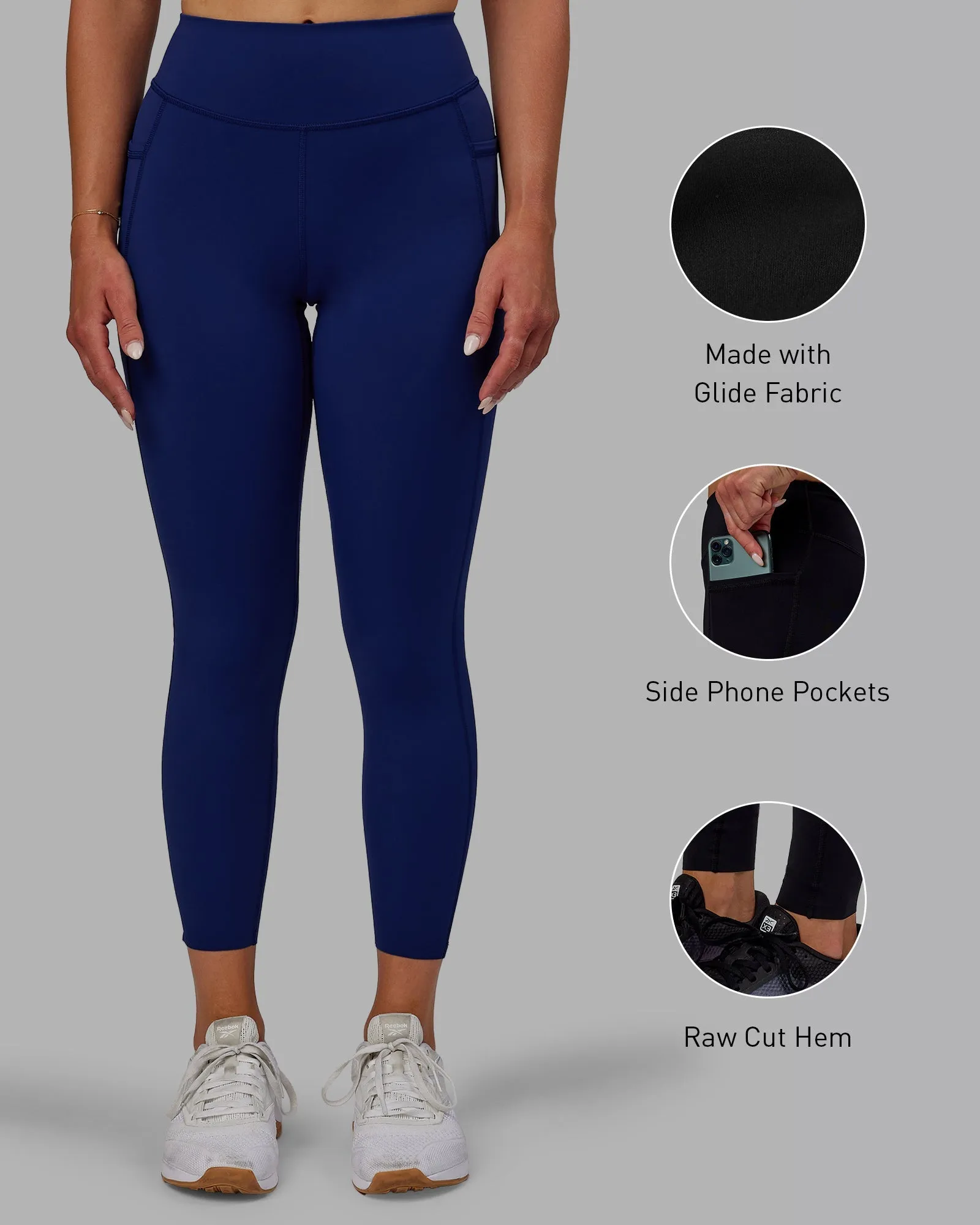 Elite 7/8 Length Leggings - Midnight Blue