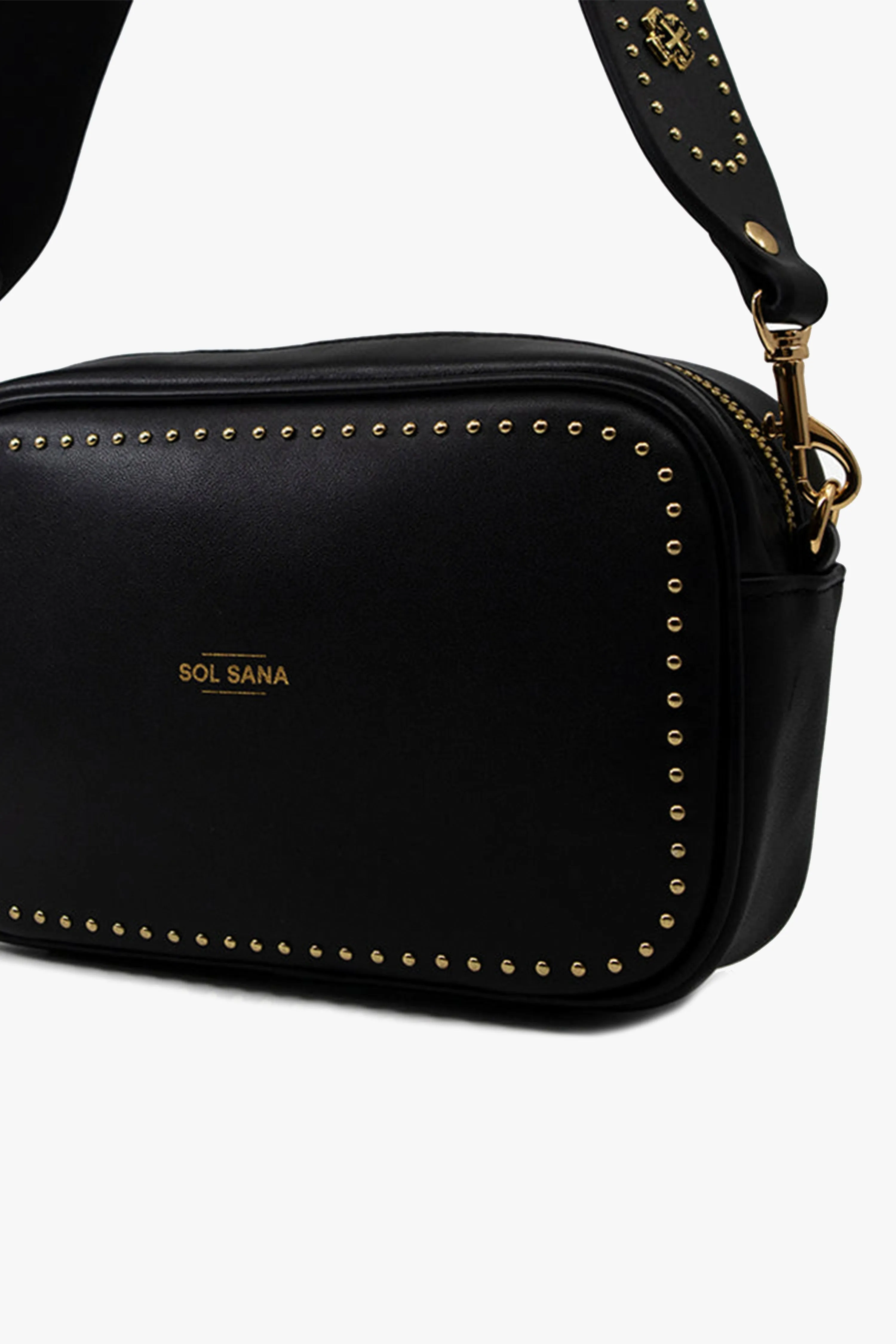 Embellished Camera Bag Black/Gold