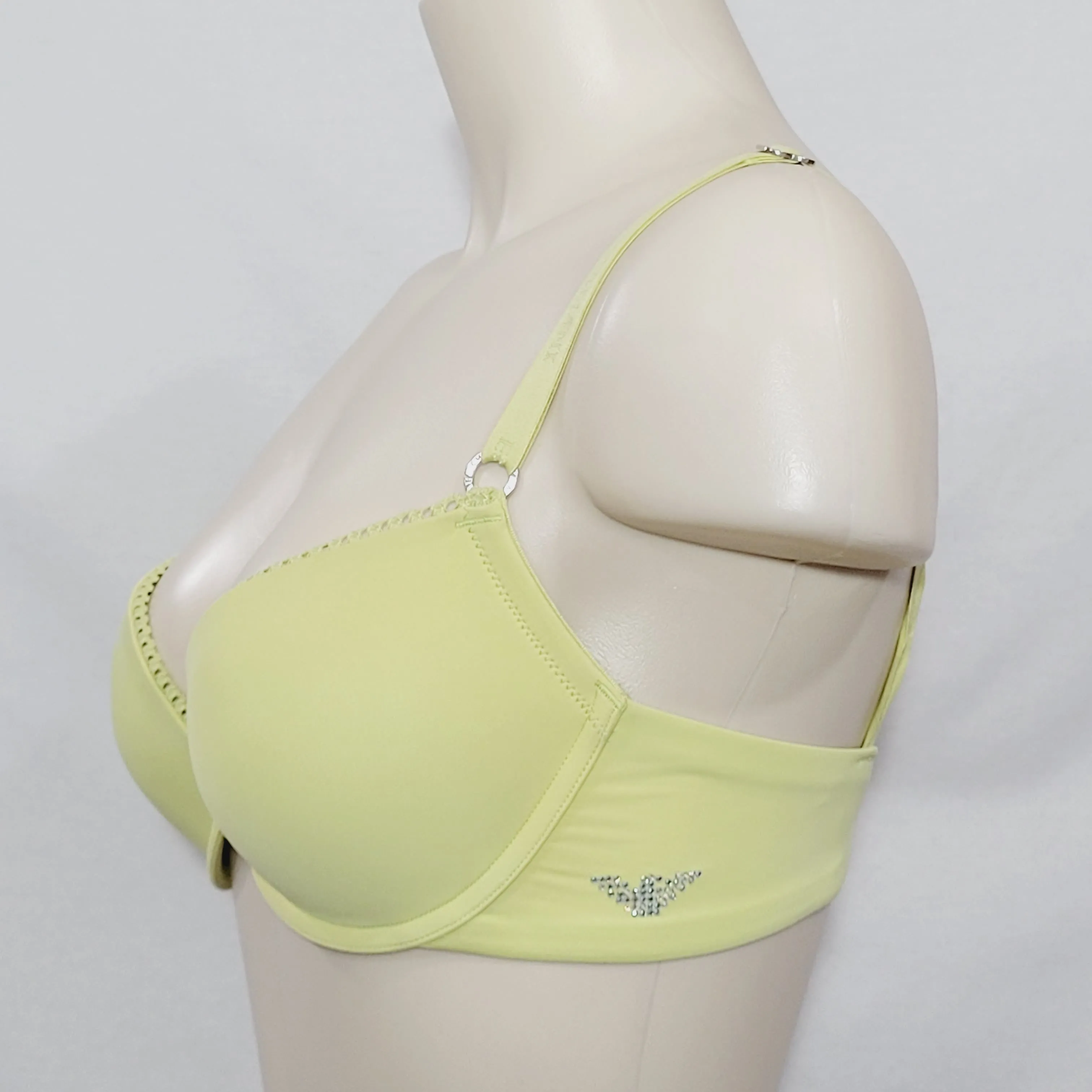 Emporio Armani 162394 Sofia Push Up Underwire Bra 32D Lime Green