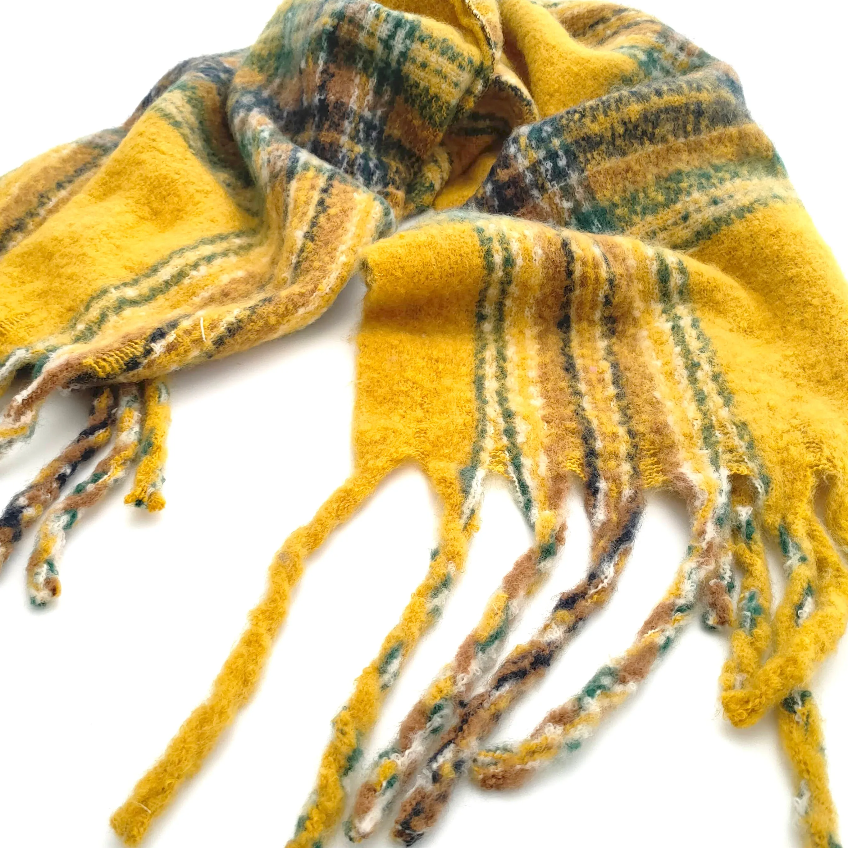 Extra Thick Check Patterned Scarf