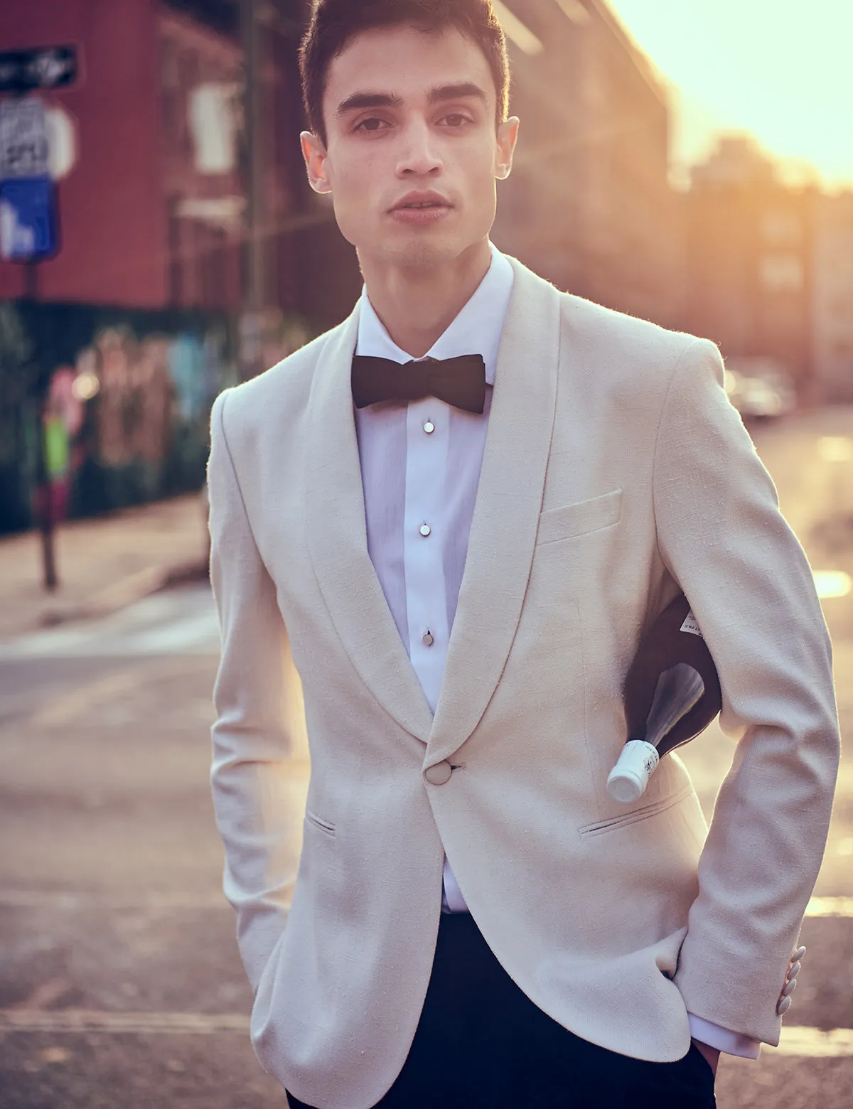 Formal Bowtie in Black Satin