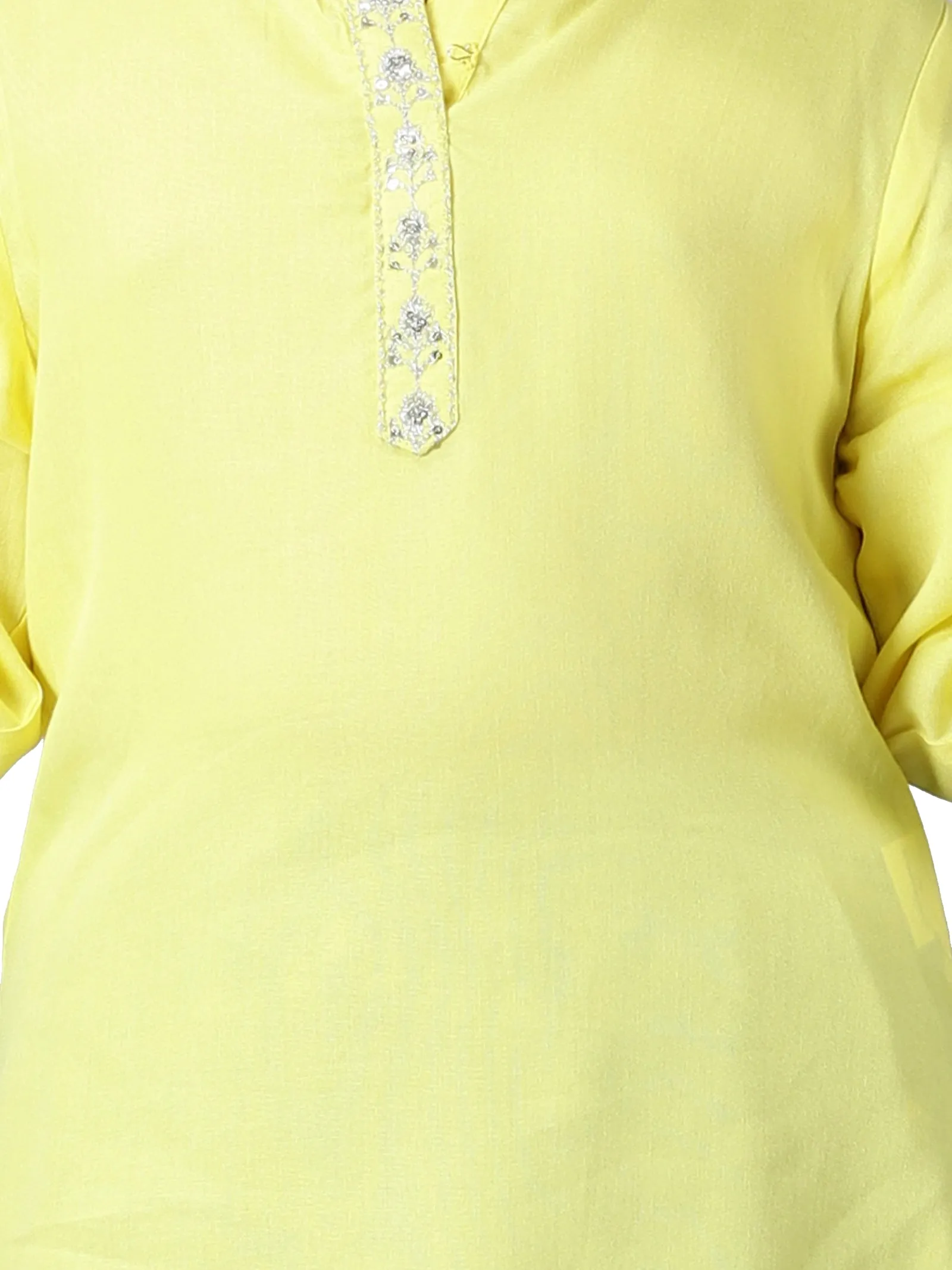 Girls 3/4Th Sleeve Short Kurta