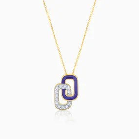 Gold Connected Diamond Pendant