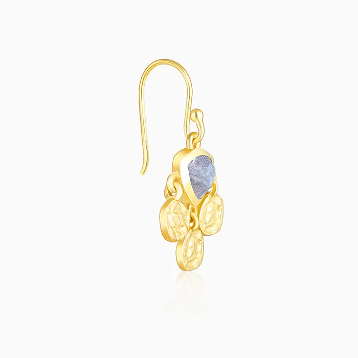 Golden Chalcedony Dangler Earrings