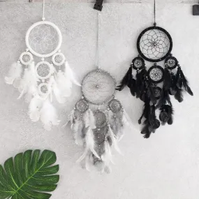 Gothic Spider Web Feather Multiple Dreamcatcher