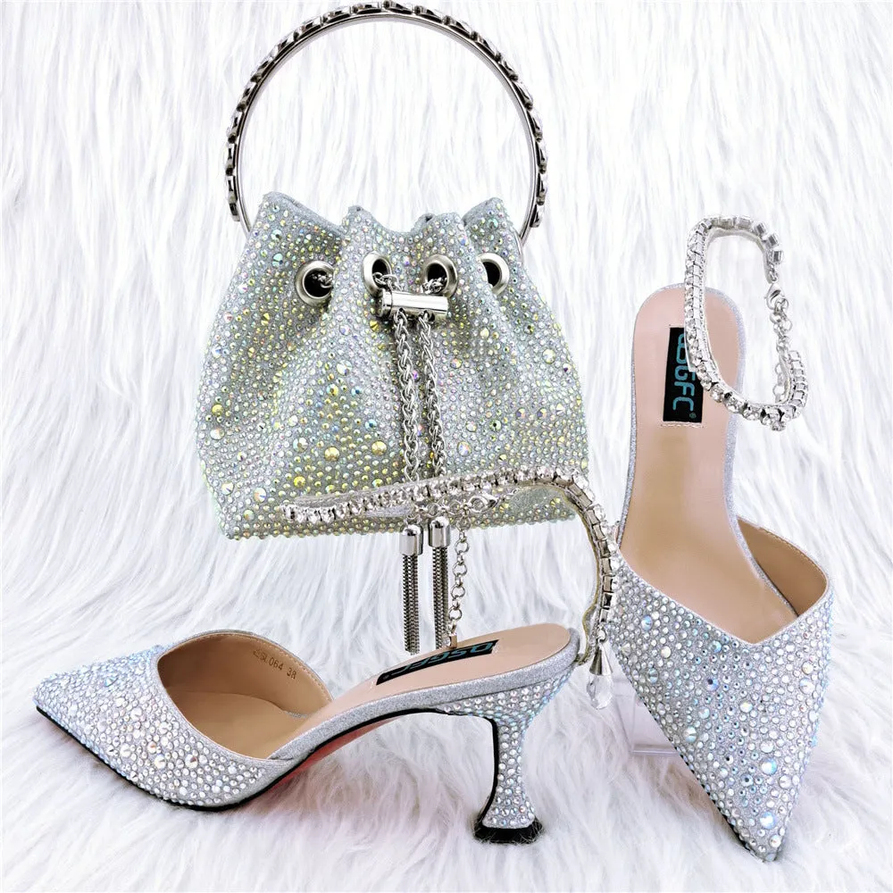 Harriette Studded Shoe and Bag Set