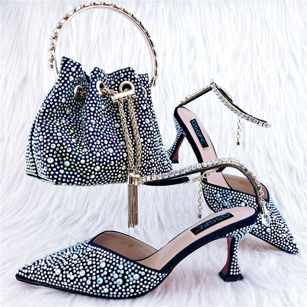 Harriette Studded Shoe and Bag Set