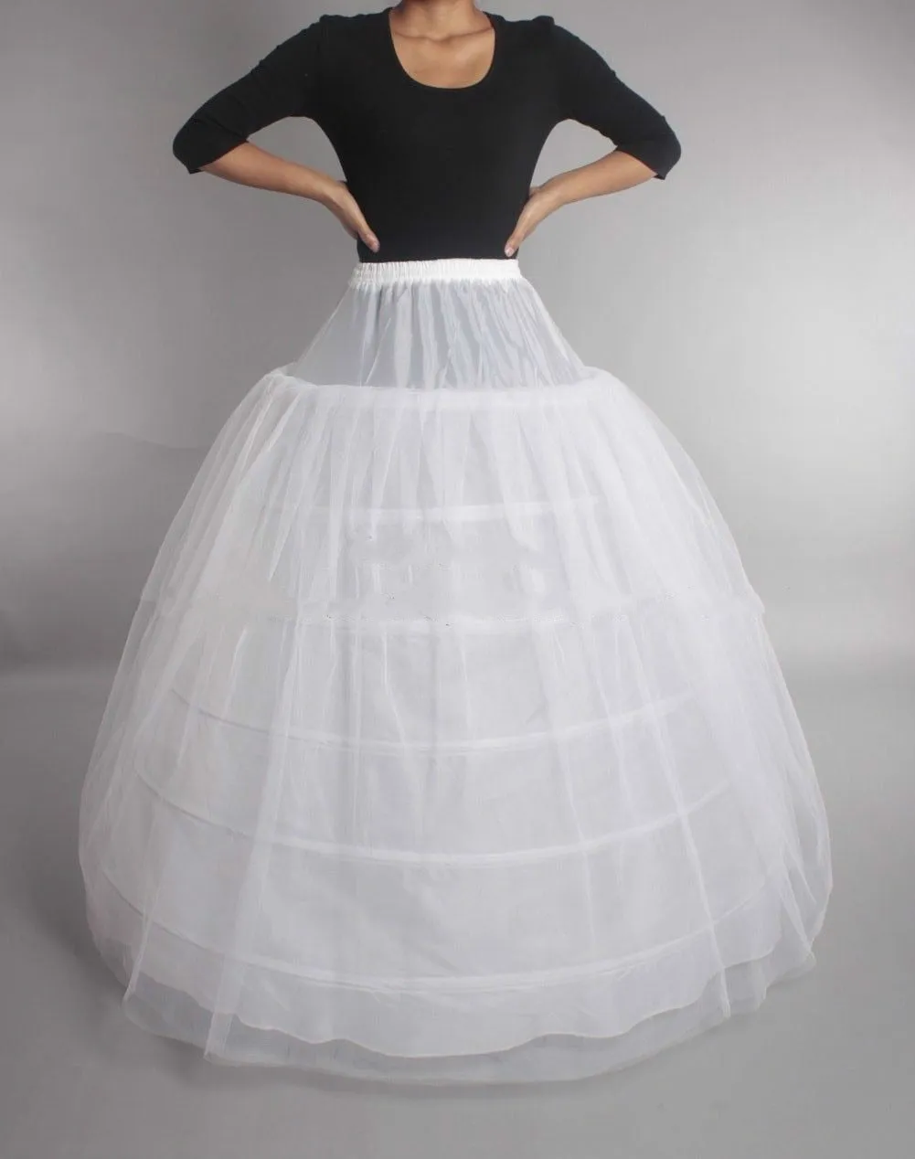 Hot Bridal Wedding Petticoat Underskirt  Plus Size Hoop Crinoline 12 Styles