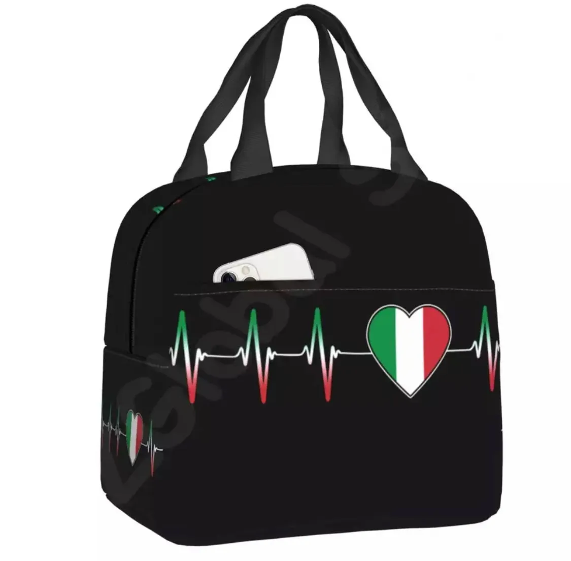 Italia National Team / Insulated Lunch Tote Bag for Women Italian Soccer Football Portable Cooler Thermal lunch Box Kids School Children