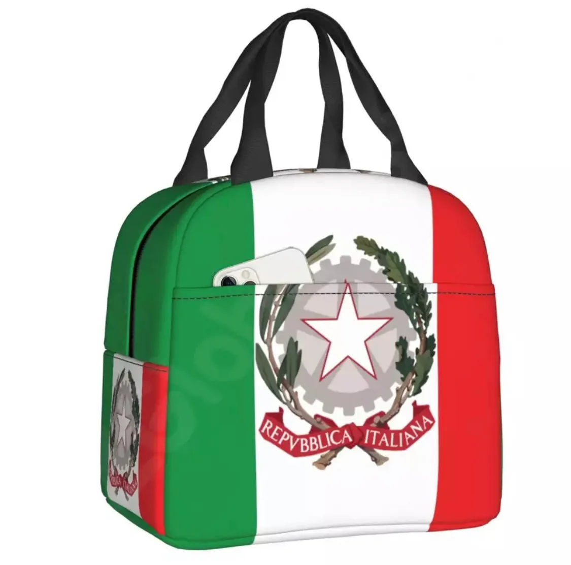 Italia National Team / Insulated Lunch Tote Bag for Women Italian Soccer Football Portable Cooler Thermal lunch Box Kids School Children