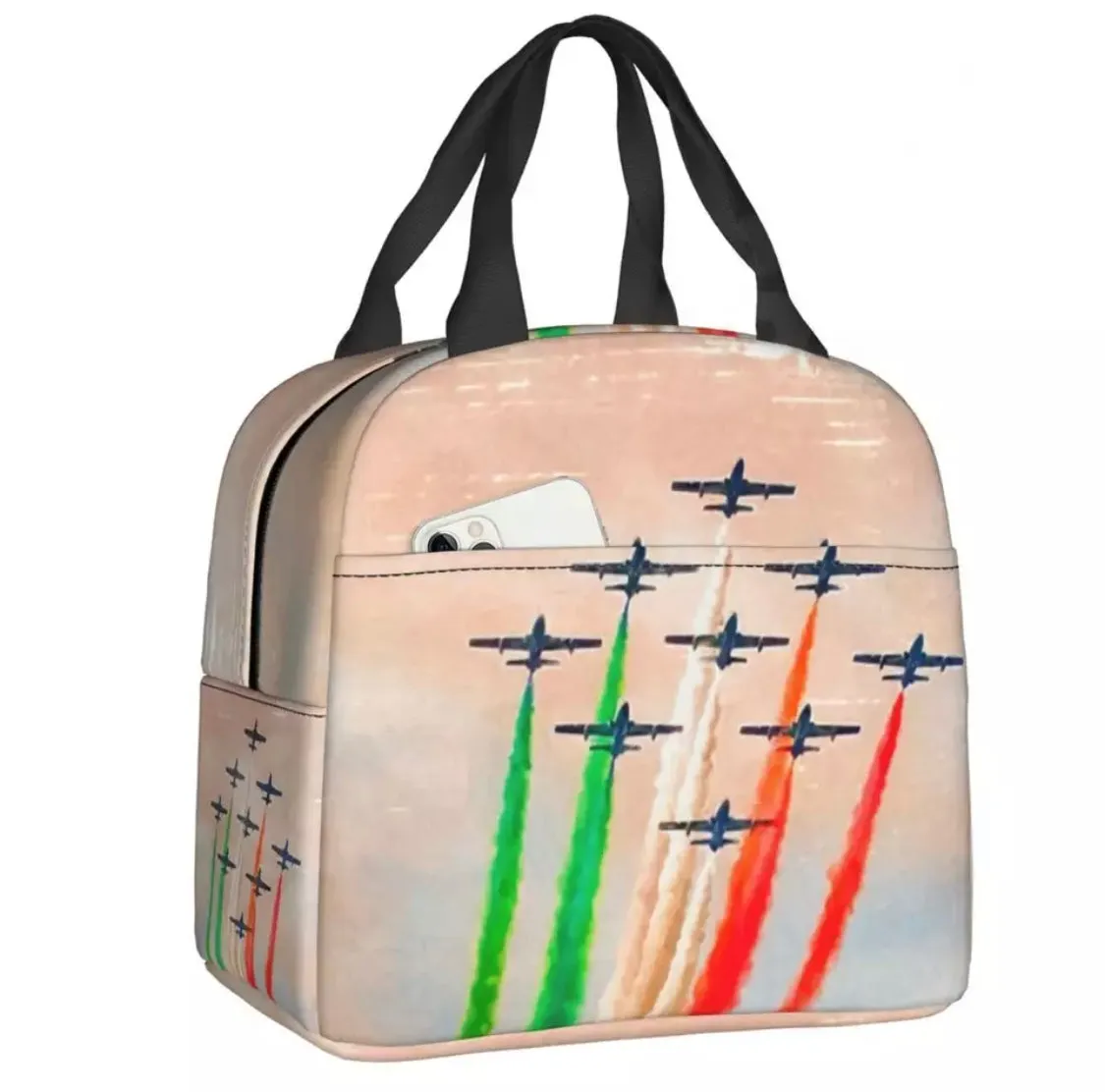 Italia National Team / Insulated Lunch Tote Bag for Women Italian Soccer Football Portable Cooler Thermal lunch Box Kids School Children