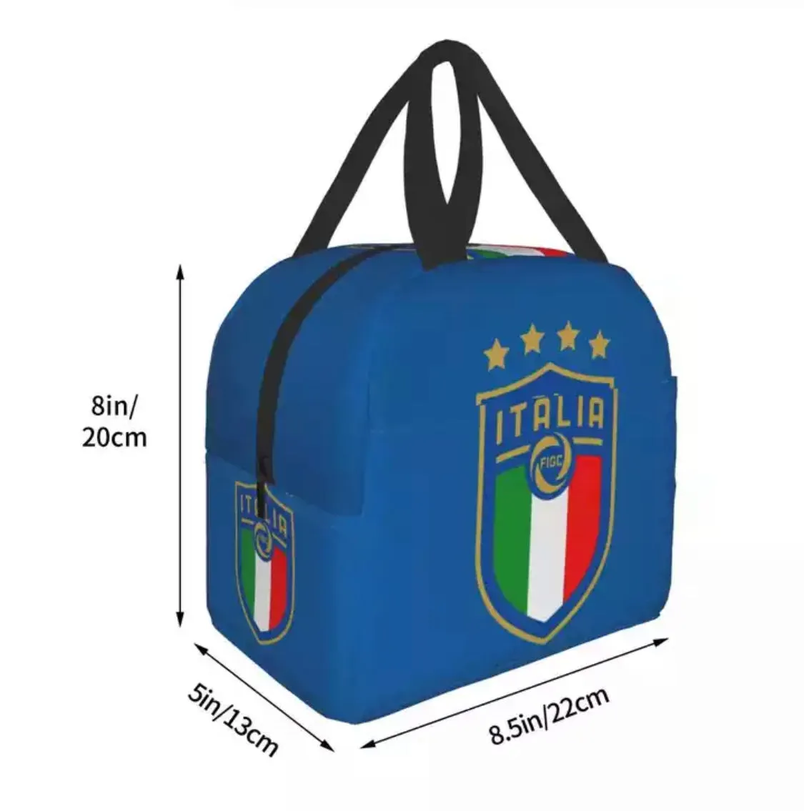 Italia National Team / Insulated Lunch Tote Bag for Women Italian Soccer Football Portable Cooler Thermal lunch Box Kids School Children