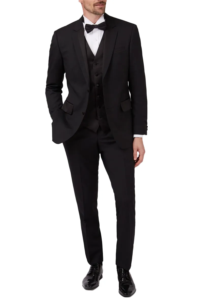 Jeff Banks Black Regular Fit Dinner Jacket