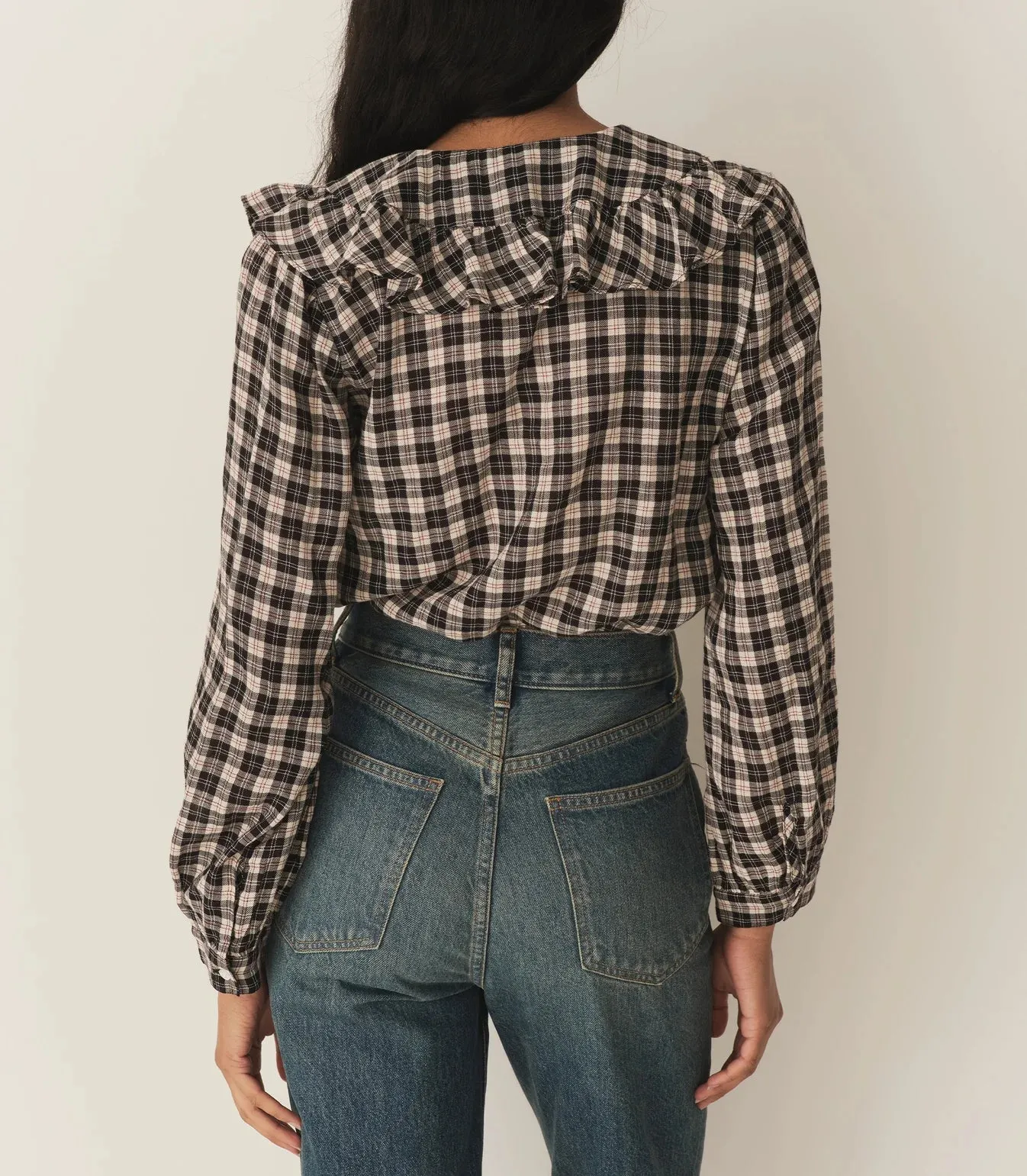 Joelle Top Navy Countryside Plaid