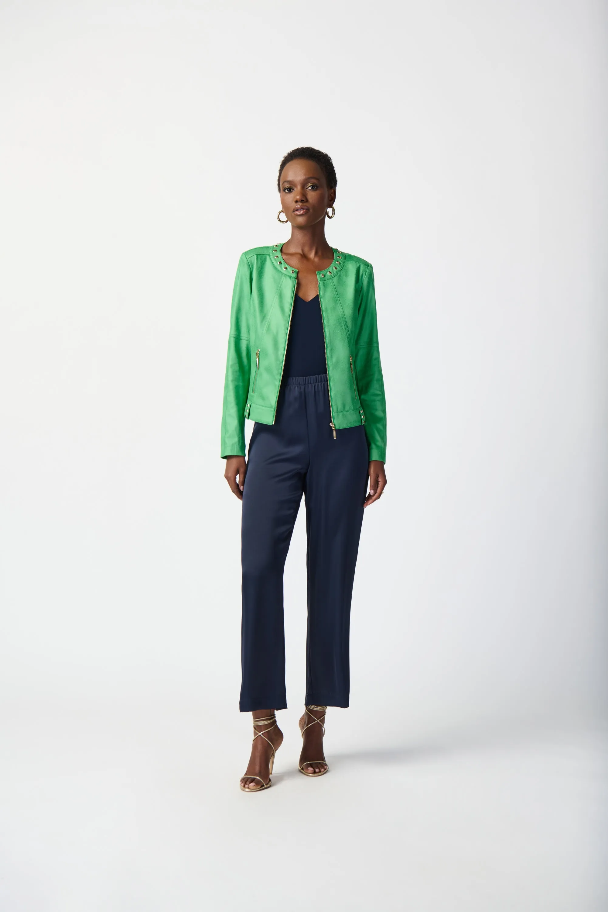 Joseph Ribkoff  Foiled Suede Jacket