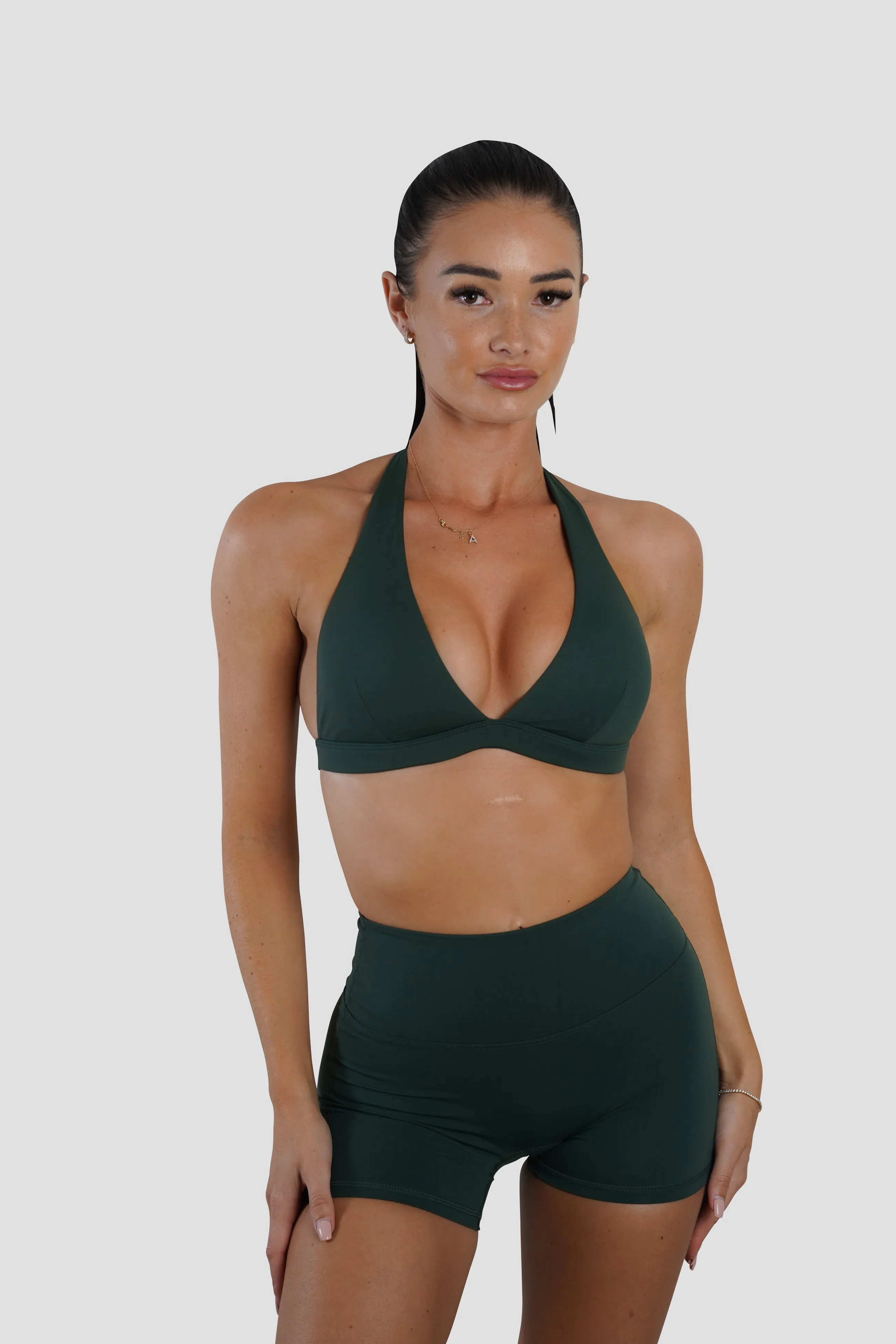 Kayla Crop - Forest Green