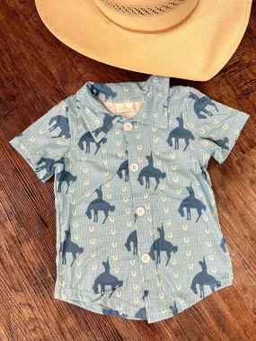 Kids Lucky Cowboy Button Up*