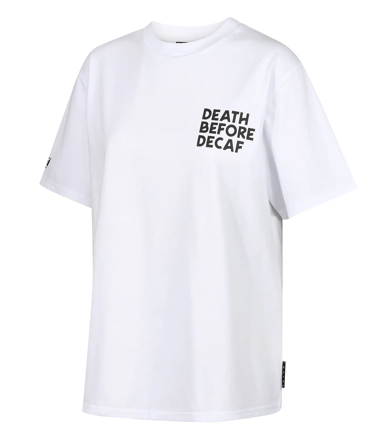 Ladies Decaf Reaper Oversized T-Shirt - White