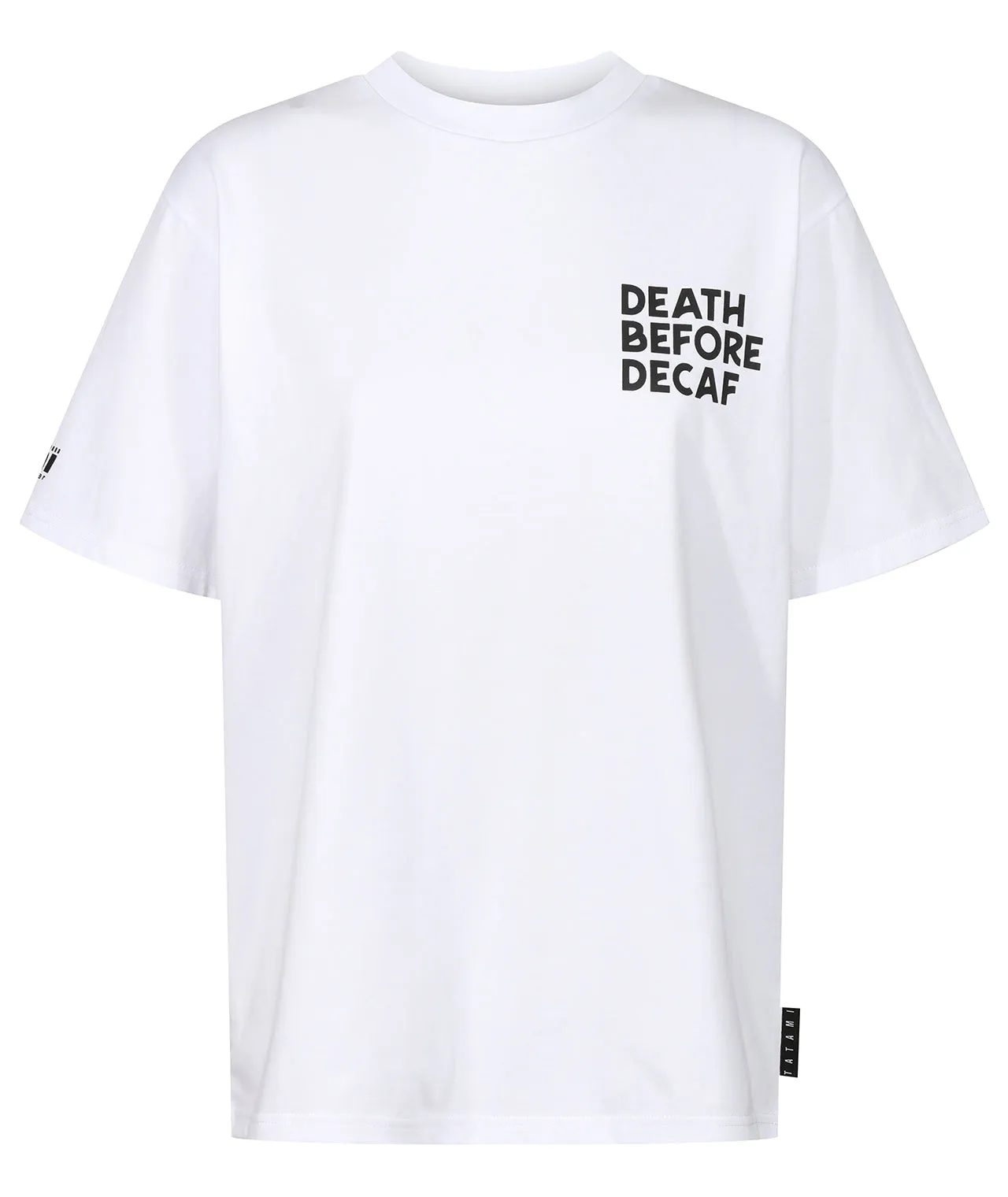 Ladies Decaf Reaper Oversized T-Shirt - White