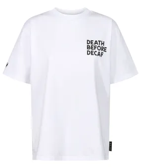 Ladies Decaf Reaper Oversized T-Shirt - White