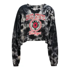 Ladies Ohio State Buckeyes Oversized Cloud Long Sleeve