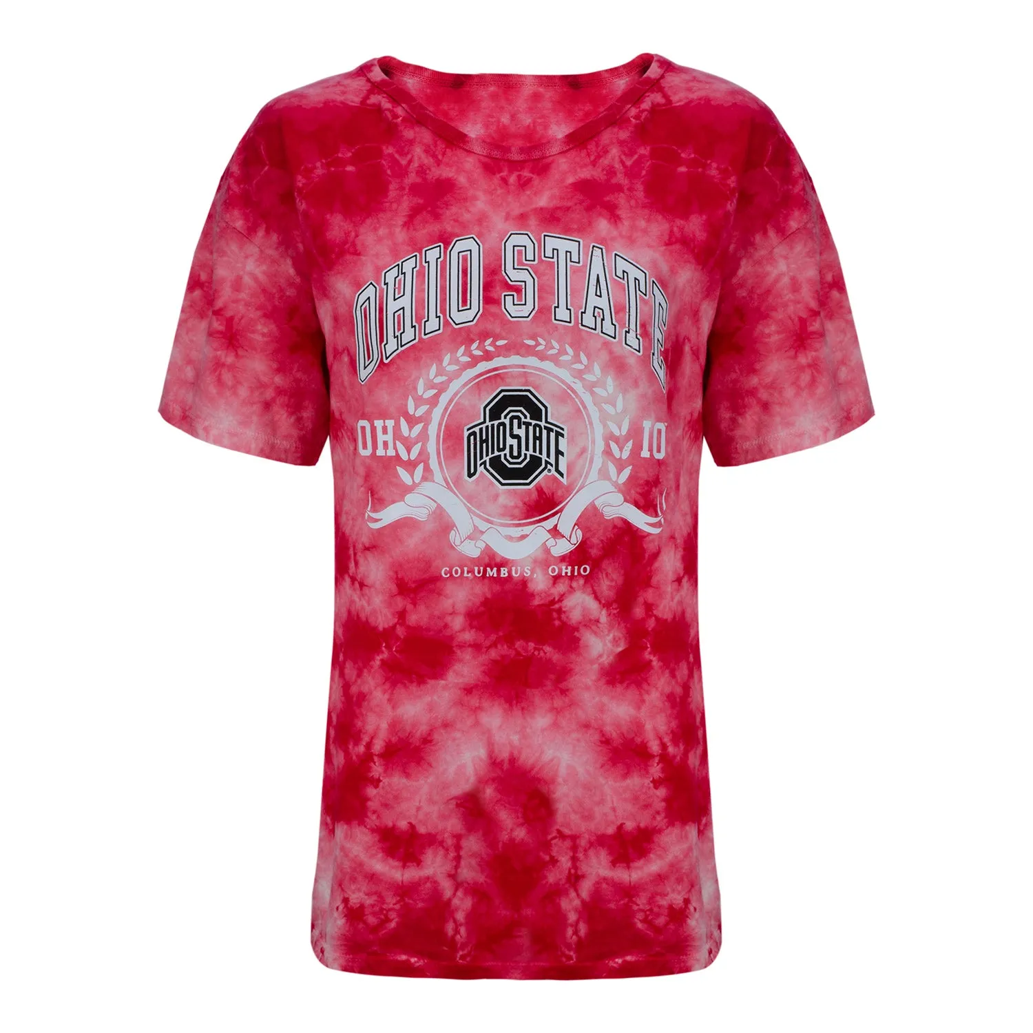 Ladies Ohio State Buckeyes Oversized Cloud Short Sleeve