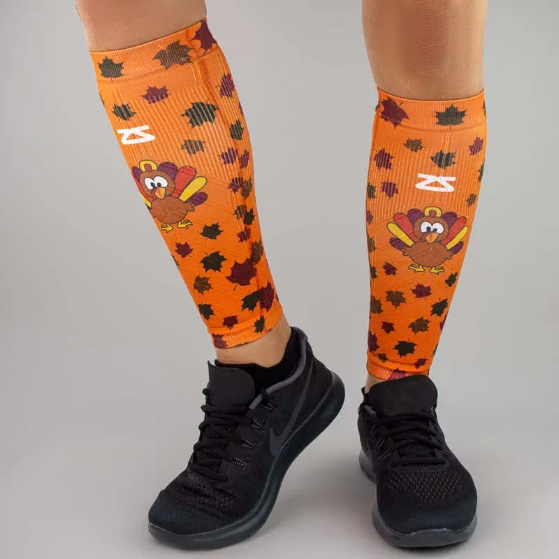 Leafy Turkey Compression Leg Sleeves