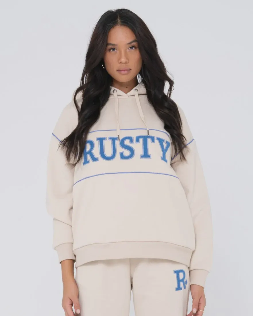 Line Oversized Hooded Fleece