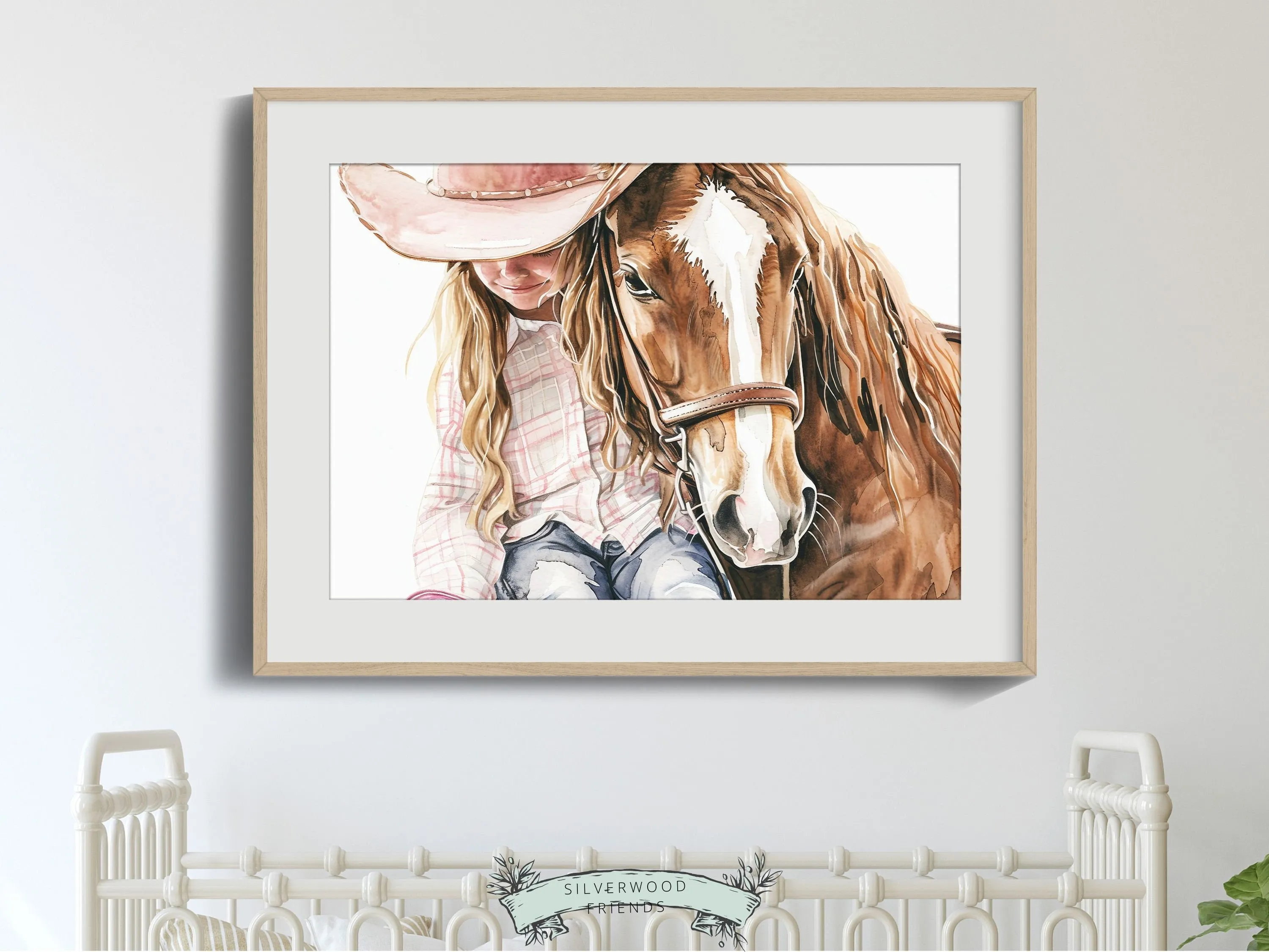 Little Cowgirl Horse Print - 001