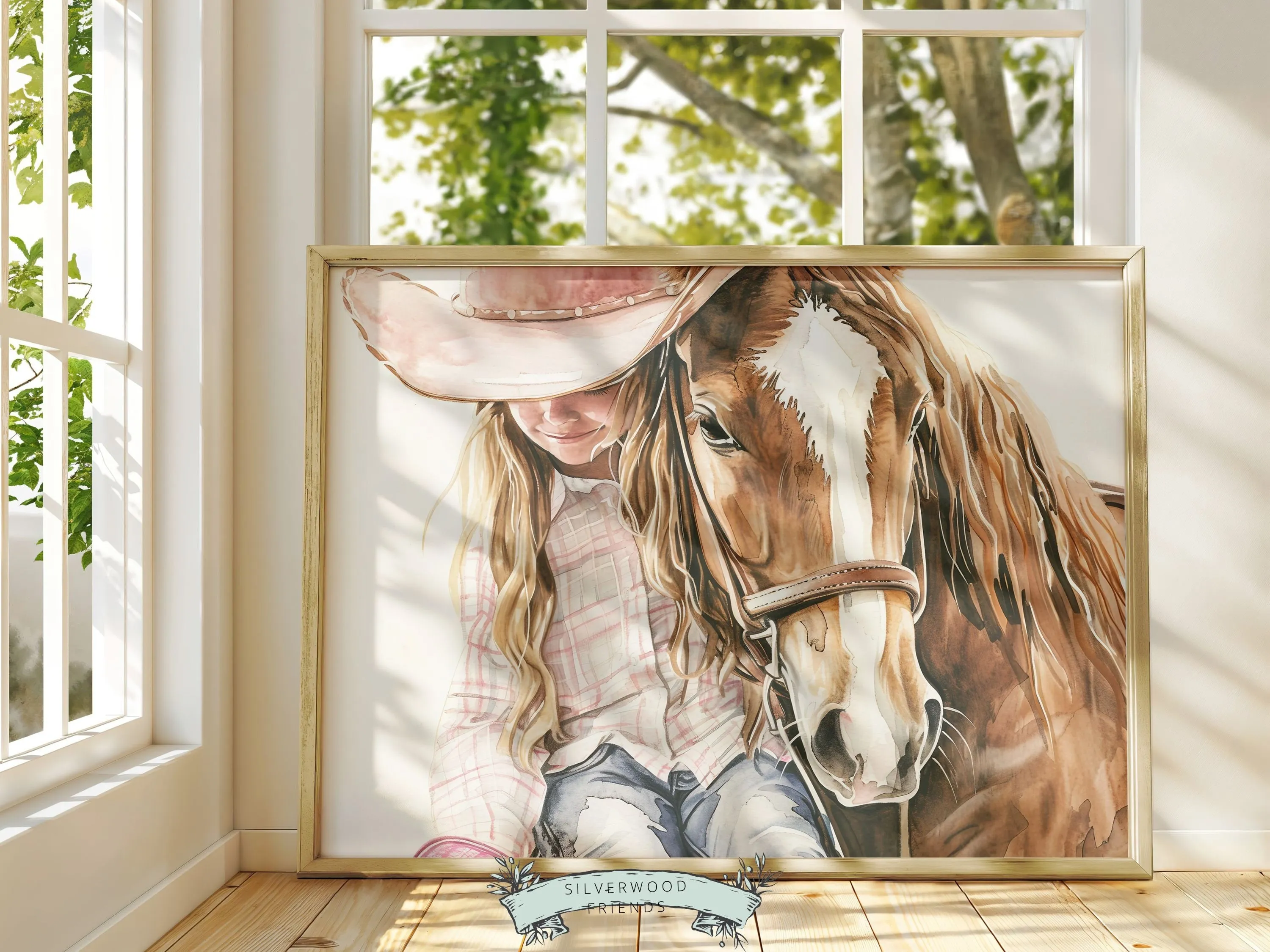 Little Cowgirl Horse Print - 001