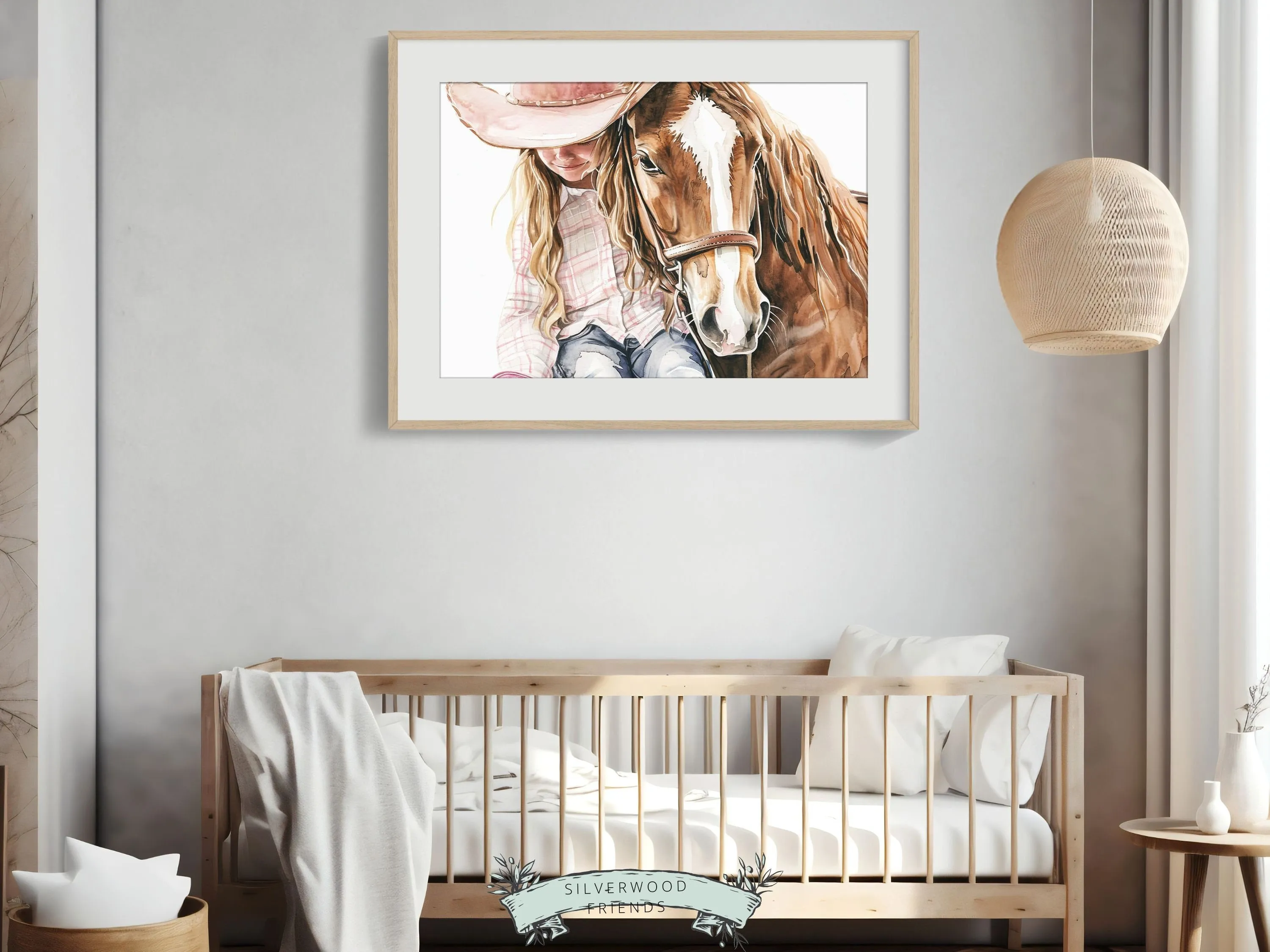 Little Cowgirl Horse Print - 001