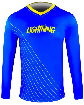 Long Sleeve V Neck Compression Tee