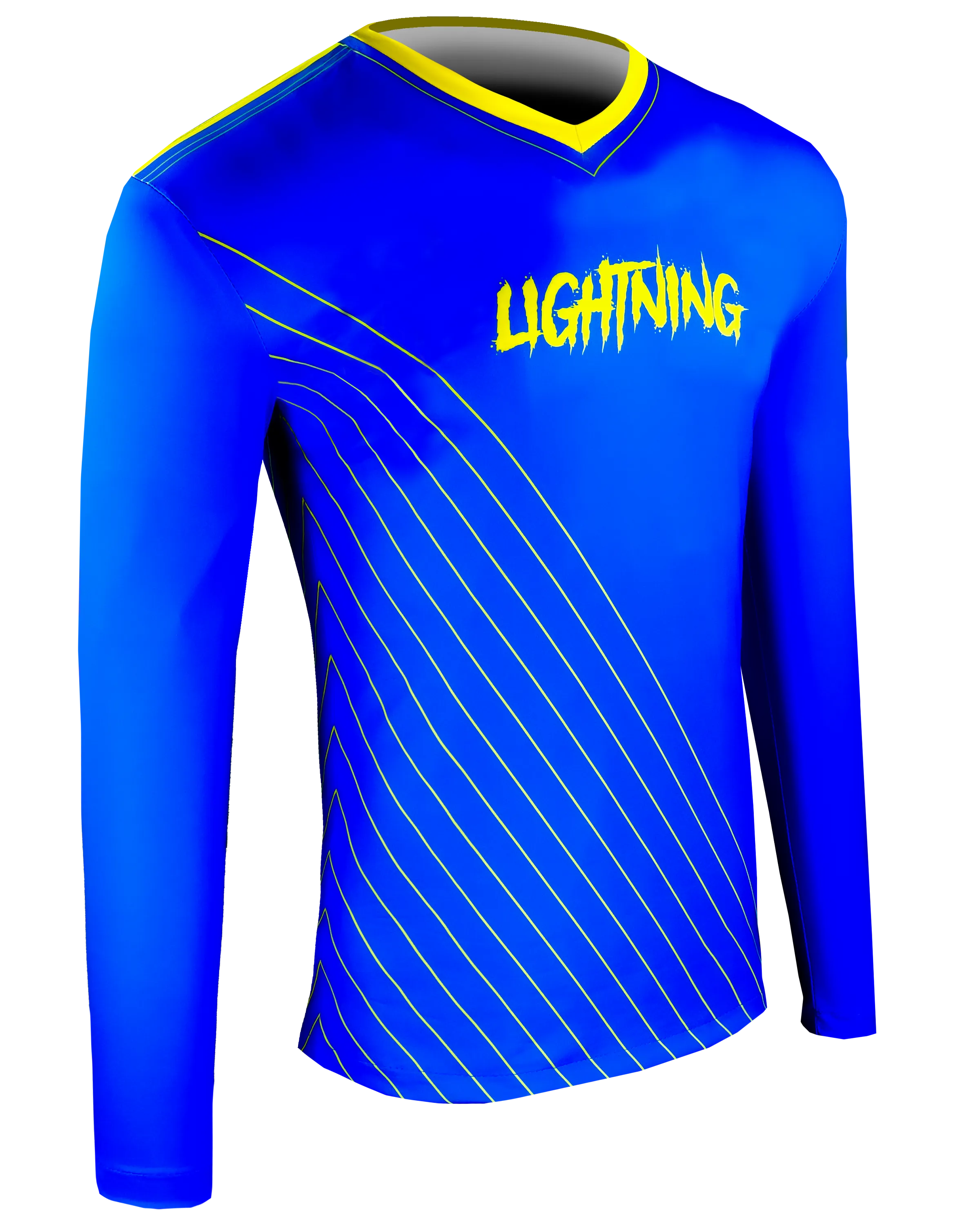 Long Sleeve V Neck Compression Tee